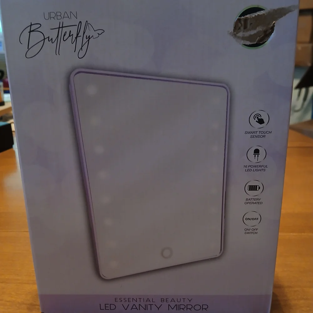 LED Vanity Mirror - Purple